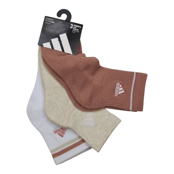 Adidas ClimaCool Womens High Quarter Socks 3-Pack Shoe Size 5-10 - Picture 8 of 8